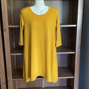 Warm-yellow cozy dress size S